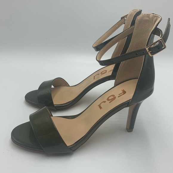 Women Open Toe Summer Sandals Ankle strap mid heel - Picture 4 of 12